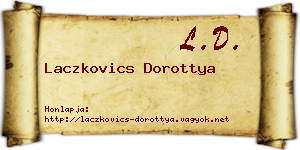 Laczkovics Dorottya névjegykártya